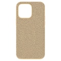 Swarovski High smartphone case, iPhone 14 Pro Max, Gold tone