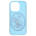 Swarovski Smartphone case, Swan, iPhone 14 Pro, Blue