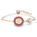 Swarovski Alea bracelet, Red, Rose gold-tone plated