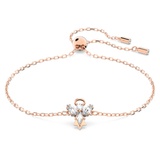 Swarovski Magic bracelet, Angel, White, Rose gold-tone plated