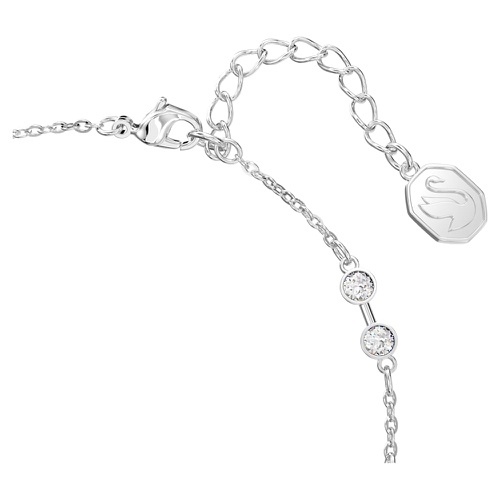 스와로브스키 Swarovski Remix Collection strand, Round cut, White, Rhodium plated