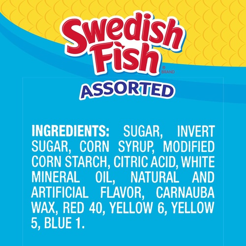  Swedish Fish Assorted Flavors Soft & Chewy Gummy Candy, 5 Pound Bag