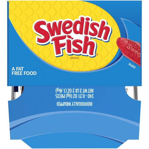  SWEDISH FISH Soft & Chewy Candy, 240 - 0.21 oz Packs