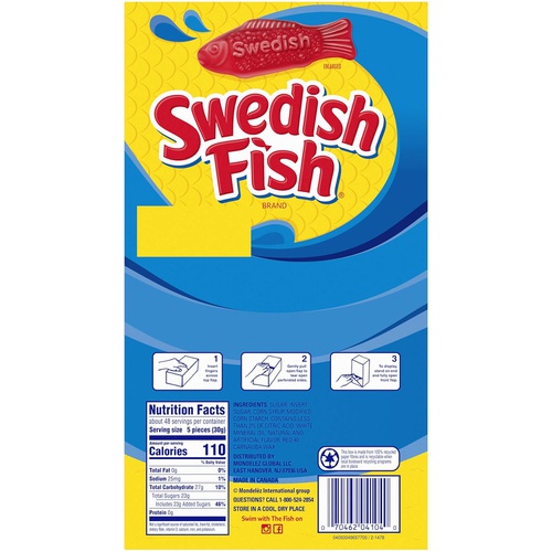  SWEDISH FISH Soft & Chewy Candy, 240 - 0.21 oz Packs