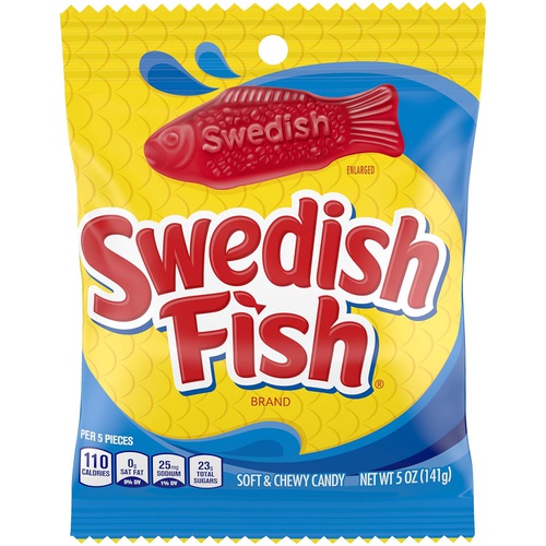  Swedish Fish Soft & Chewy Candy (Original, 5-Ounce Bag)