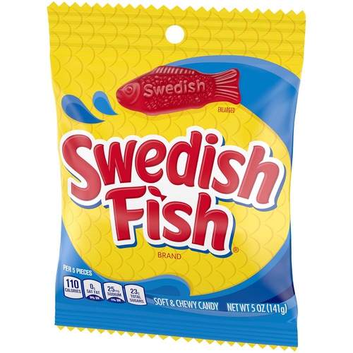  Swedish Fish Red Fish Soft & Chewy Candy, 5-Ounce Bags (Pack of 12)