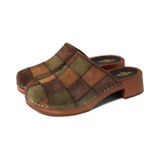 Swedish Hasbeens Suede Patchwork Clog