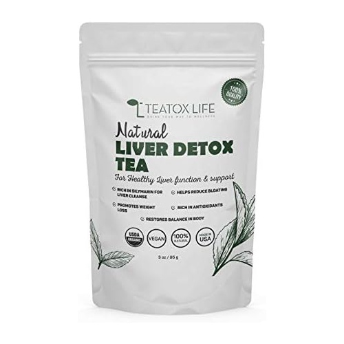  TEATOX LIFE DRINK YOUR WAY TO WELLNESS Organic Dandelion Root Tea for Liver Cleanse with Milk Thistle, Burdock Root, Licorice Root, Ginger Root Liver Detox Support Tea Blend - 85 gms (Loose Blend)