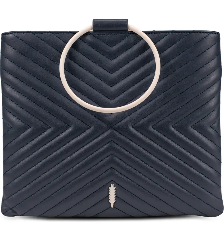 Thacker Le Pouch Quilted Leather Crossbody Bag_MIDNIGHT