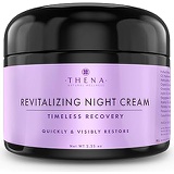 THENA Natural Wellness THENA Night Cream Anti Aging Wrinkle Face Cream Natural & Organic Skin Care With Vitamin A (Retinol) E & C Hyaluronic Acid Regenerating Collagen Night Face Moisturizer For Women