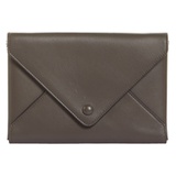 The Row Leather Envelope Bag_ASH GREY