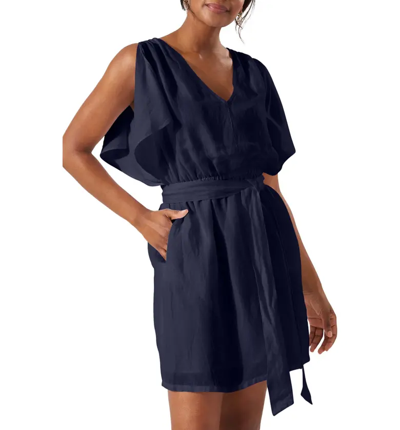 Tommy Bahama St. Lucia Split Sleeve Linen Blend Cover-Up Dress_MARE