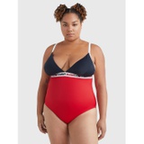 TOMMY JEANS Curve Triangle One-Piece Swimsuit