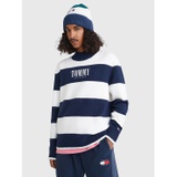 TOMMY JEANS Relaxed Fit Logo Stripe Sweater