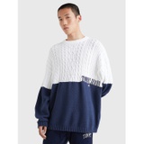 TOMMY JEANS Colorblock Skater Sweater