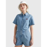 TOMMY JEANS Short-Sleeve Chambray Romper