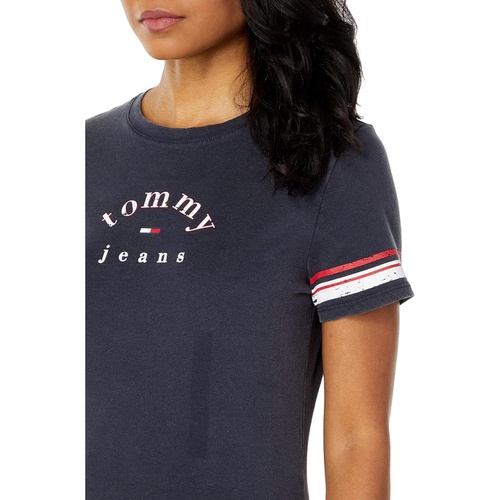 타미힐피거 Tommy Jeans Distressed Logo Tee