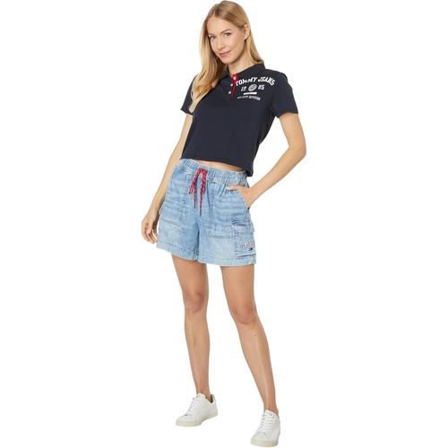 타미힐피거 Tommy Jeans Crop Jersey Polo