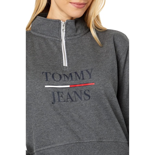 타미힐피거 Tommy Jeans 1u002F2 Zip Crop Pullover