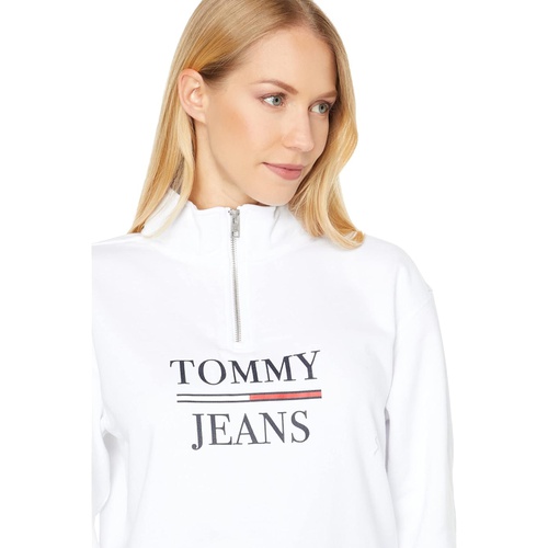 타미힐피거 Tommy Jeans 1u002F2 Zip Crop Pullover