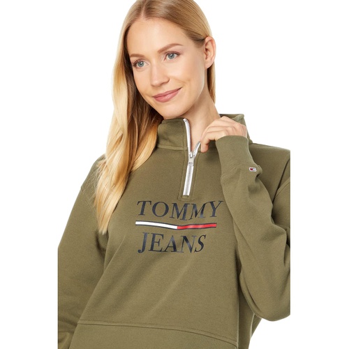 타미힐피거 Tommy Jeans 1u002F2 Zip Crop Pullover