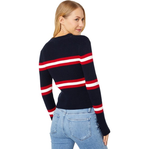 타미힐피거 Tommy Jeans Stripe Crew Neck Sweater