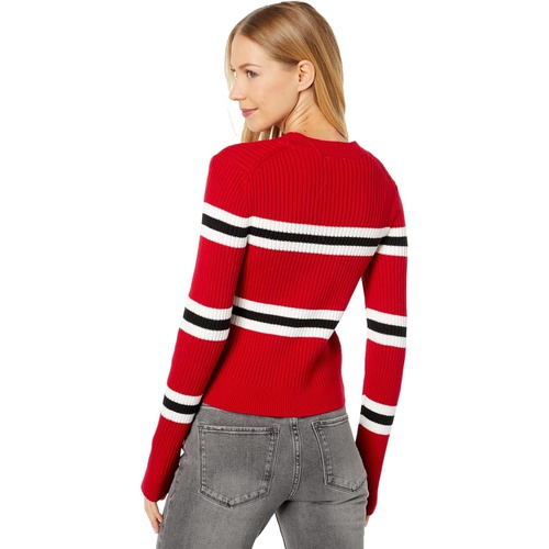 타미힐피거 Tommy Jeans Stripe Crew Neck Sweater