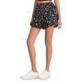 Womens Floral-Print Ruffled-Hem Mini Skort