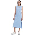 Womens Cotton Logo Badge Midi Tank Dress