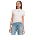 Womens Essential Logo Slim-Fit T-Shirt