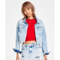 Womens Izzie Cut-Off Denim Jacket