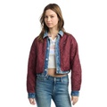 Womens Cotton Quilted Reversible Denim Jacket