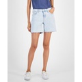 Womens Maddie Mid-Rise Denim Shorts