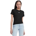 Womens Essential Logo Slim-Fit T-Shirt