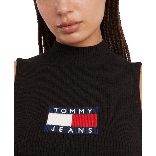 타미힐피거 Womens Logo Flag Sweater Dress