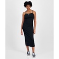 Womens Badge Ribbed Tank Dress