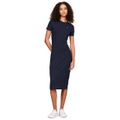 Womens Ribbed Bodycon Midi Dress