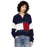 Womens Collared Logo Flag Rugby Sweater