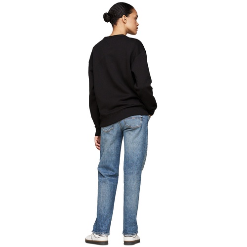 타미힐피거 Womens Stardust Varsity Crewneck Sweatshirt