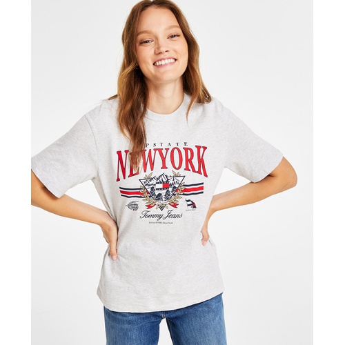 타미힐피거 Womens Cotton New York T-Shirt