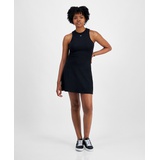 Womens Crewneck Sleeveless Fit & Flare Dress