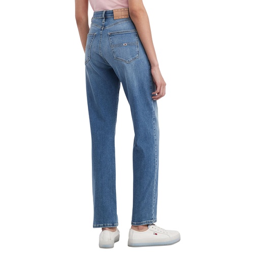 타미힐피거 Womens Julie High Rise Straight Leg Jeans