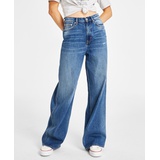 Womens Claire High-Rise Wide-Leg Jeans