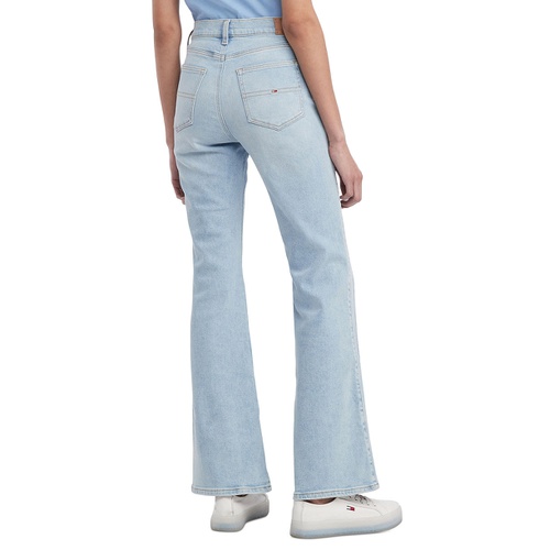 타미힐피거 Womens Sylvia High Rise Flare Leg Jeans