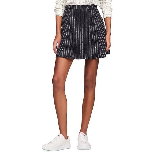 타미힐피거 Womens Stardust Flared Mini Skirt