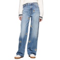 Womens Betsy Embroidered Crest Jeans