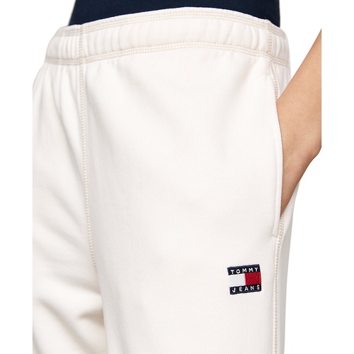 타미힐피거 Womens Cotton Topstitch Logo Sweatpants