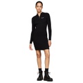 Womens Metallic Tipped Quarter Zip Sweater Dress