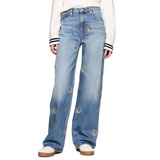 Womens Betsy Embroidered Crest Jeans