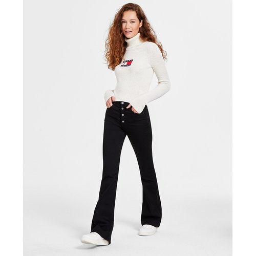 타미힐피거 Womens Sylvia High Rise Flare Jeans